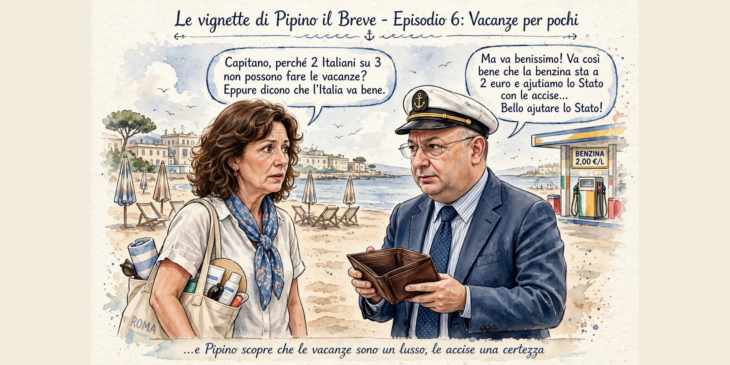 LE VIGNETTE DI PIPINO IL BREVE - Ep. 6: VACANZE PER POCHI