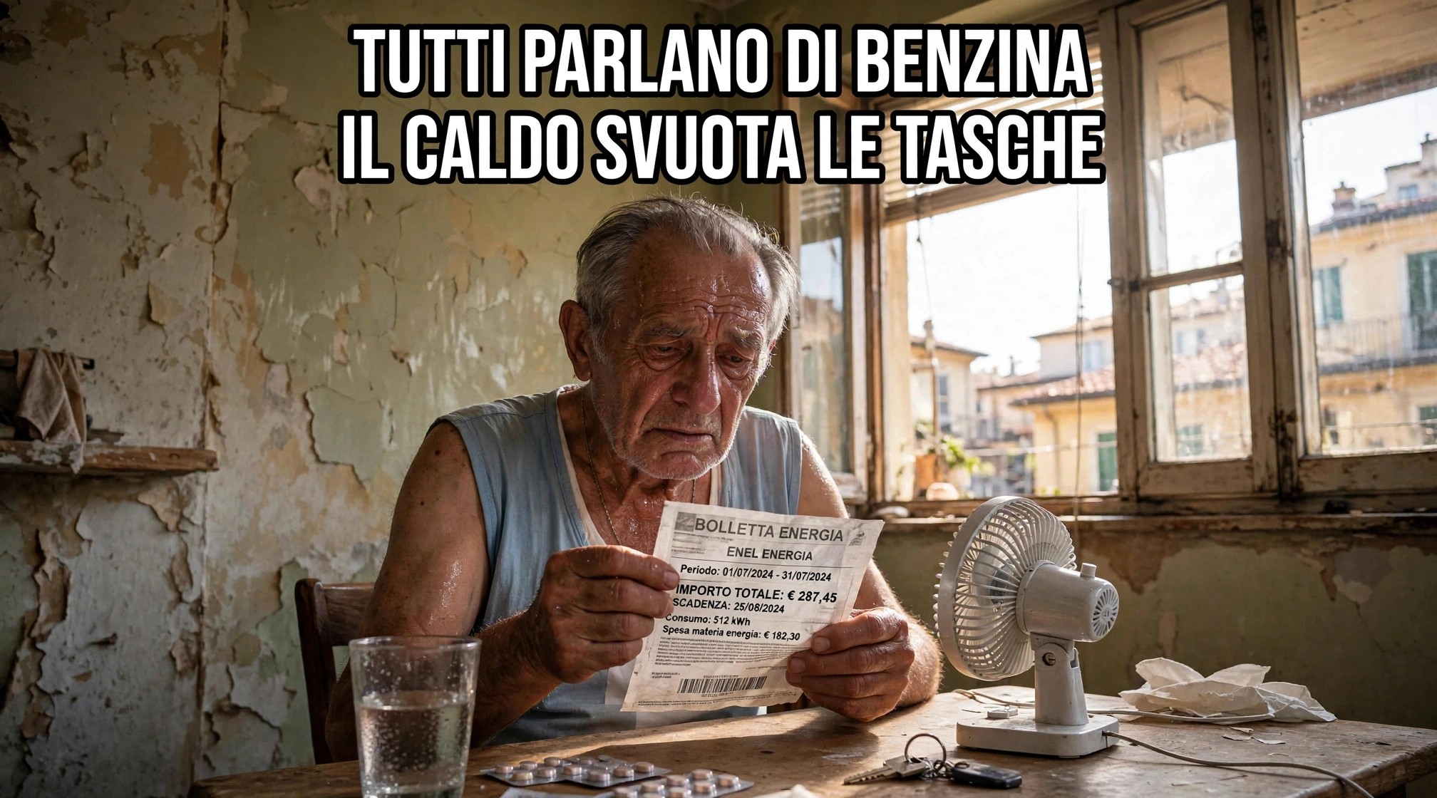 Il caldo non perdona: la vera stangata non è alla pompa, ma in bolletta.